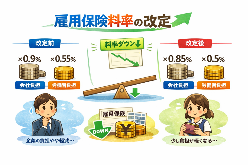 令和８年度雇用保険料率の改定